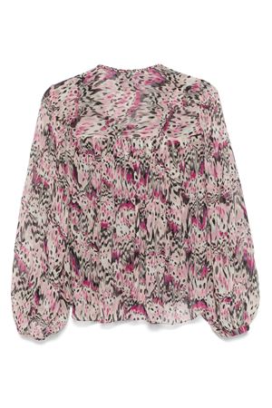 Blusa in seta con stampa butterfly ISABEL MARANT | HT0078FBC2J05I40PK